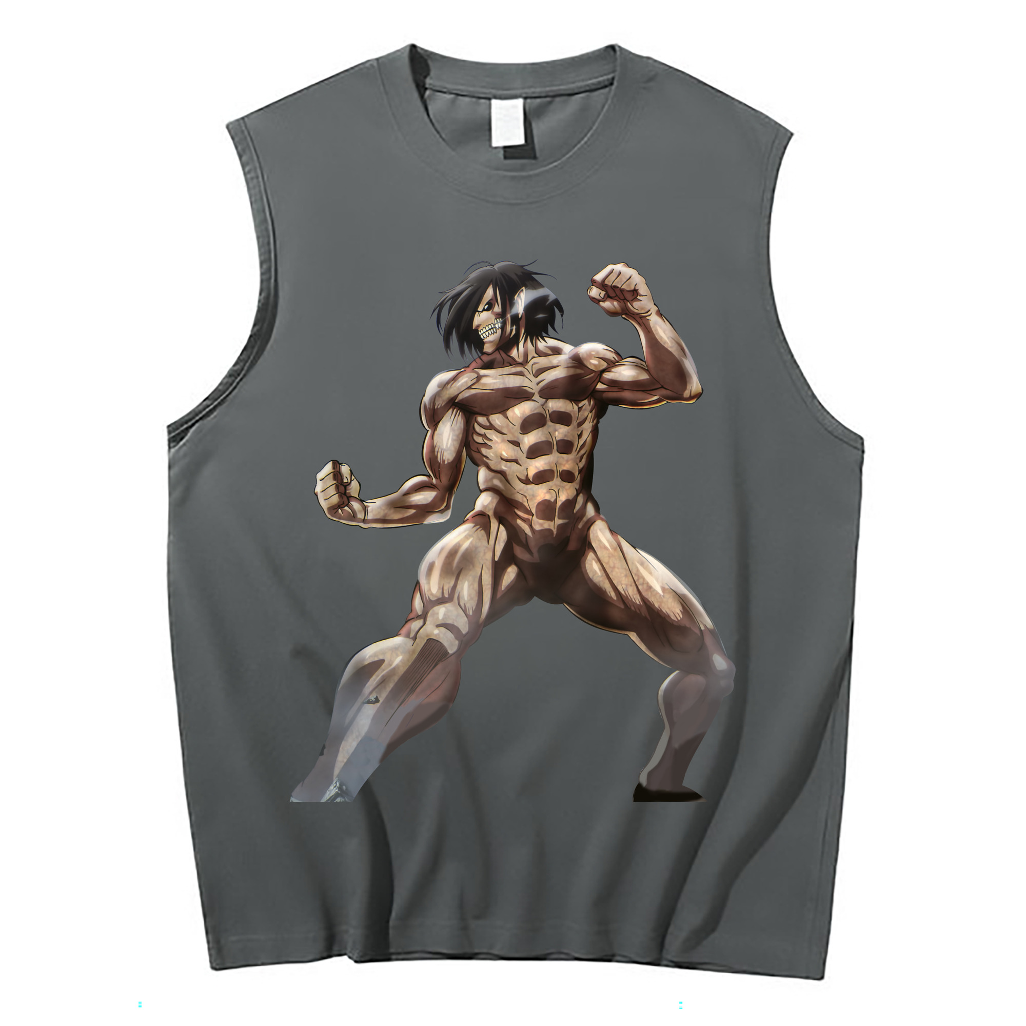 （画像用） 進撃の巨人 Attack on Titan コットン100％タンクトップ（フロントプリント）